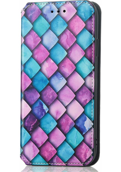 Vivo Y3S 2021 Için Coque-C1 Deri Kartı Tutucu Manyetik Kapak Telefon Kılıfı - Mor (Yurt Dışından)