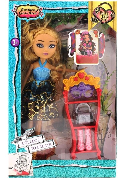 Asi Prenses Doll Moda Bebek - Mavi