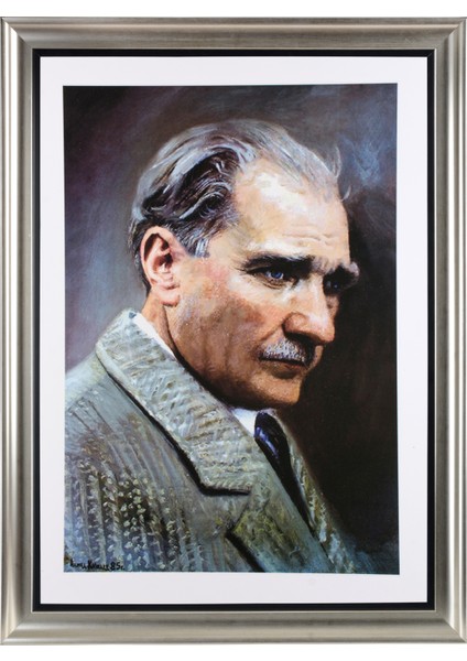 Gümüş Renkli Çerçeveli Tablo