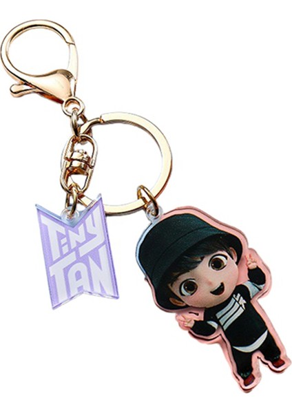 Bts Karikatür Akrilik Anahtarlık Kolye Moda Hip-Hop Keychai-Jk Etrafında Aynı Stil