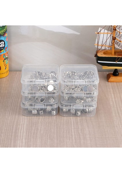 Şeffaf Plastik Boncuk Saklama Kapları Menteşeli Kapaklı Kutu Saklama Kapları Madeni Paralar Için Boncuk Saklama Kutusu, 4 Adet indirimleri