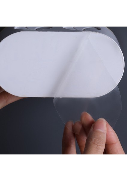 Çift Delikli Diş Fırçası Rafı Banyo Elektrikli Diş Fırçası Tutacağı Yumruksuz Diş Fırçası Depolama Rafı