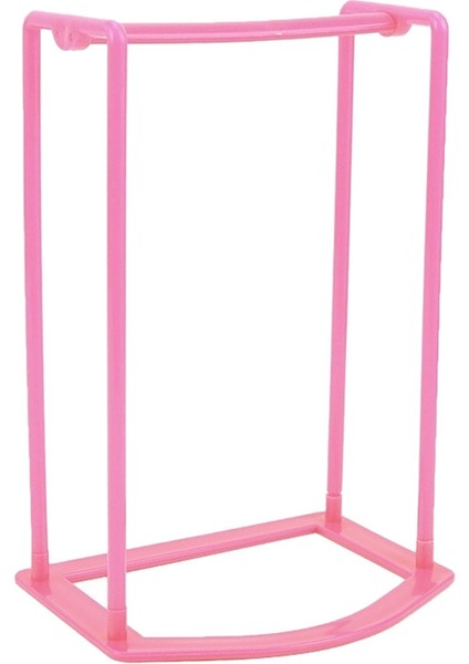 Adet Akıllı Tasarım Elbise Askısı Istifleyici Tutucu Depolama Organizatör Rafı (Pembe)