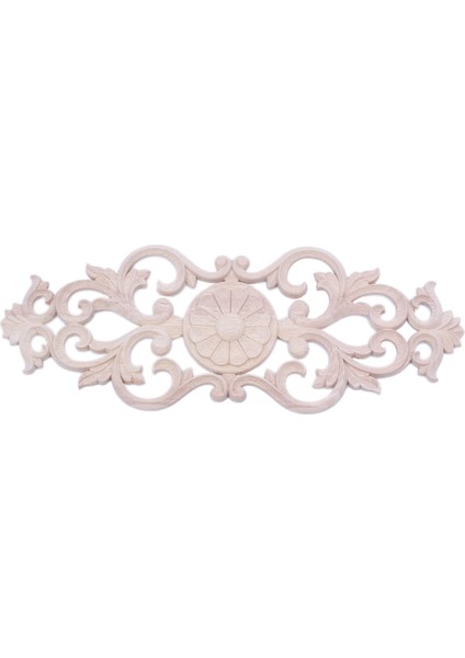 Kauçuk Ahşap Oyma Aplike Retro Mobilya El Sanatları Dekoru Yeni (40*15CM)