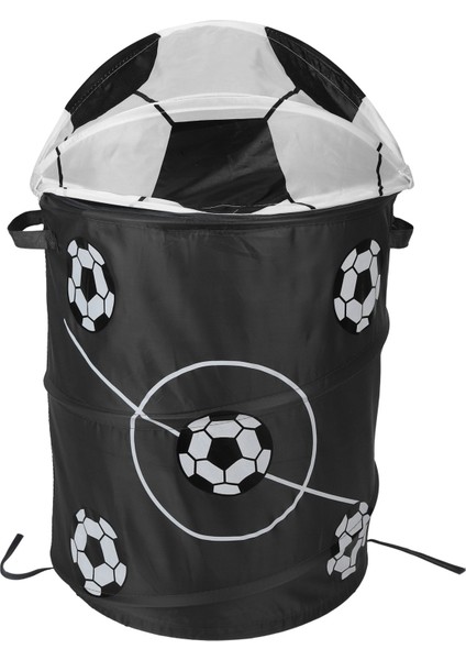 Futbol Modelleme Katlanabilir Çamaşır Sepeti Depolama Varil Depolama Varil Polyester Kumaş Oyuncak Mağazası