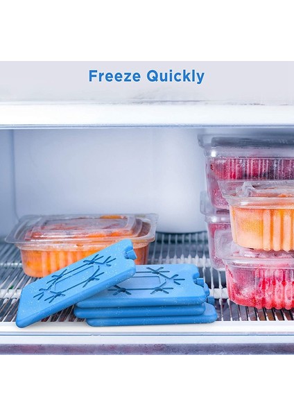 Öğle Yemeği Kutusu Için Buz Paketleri - Yeniden Kullanılabilir Ultra Ince Dondurucu Paketleri - Soğutucular Için Uzun Ömürlü Soğuk Paketler, Yiyecekleri Taze Tut, 8 Paket fiyatları