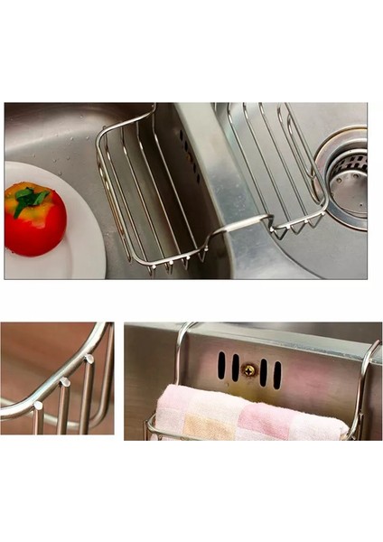 Mutfak Aleti Çift Lavabo Iç Askı Bulaşık Makinesi Sünger Çelik Top Paslanmaz Çelik Depolama Rafı Meyve Rafı(Yurt Dışından) modelleri