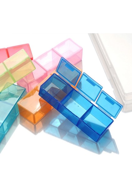 21 Bölmeli Şeffaf Renkli Boş Plastik Kutu Hap Tablet Ilaç Düzenleyici Haftalık 7 Gün 3 Sıralı Tepsi Saklama Kutusu (Yurt Dışından) fırsatları