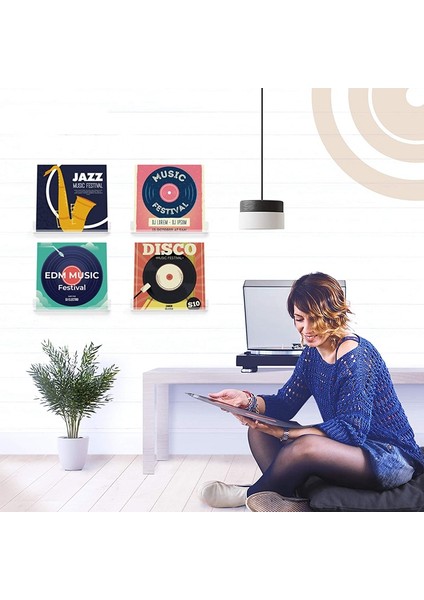 Adet Vinil Plak Duvara Monte Raf Duvarlara Asmak Için Albüm Tutucu Seti - Raflar Albümler Veya Çocuk Kitapları (Yurt Dışından)