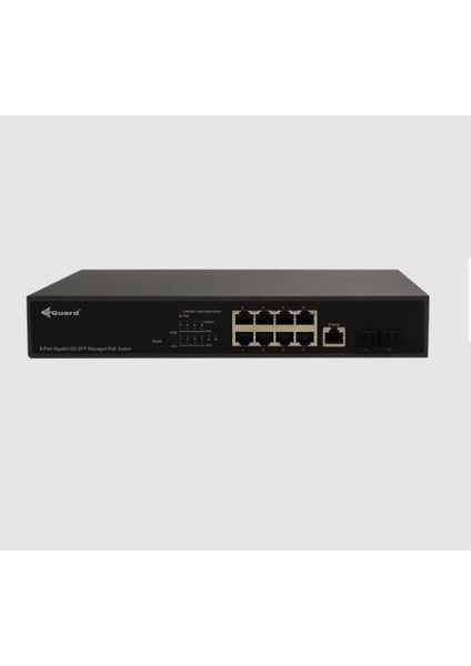 VG-SW2008PM-140 8 Port Poe 2 Port Sfp Yönetilebilir Poe Switch