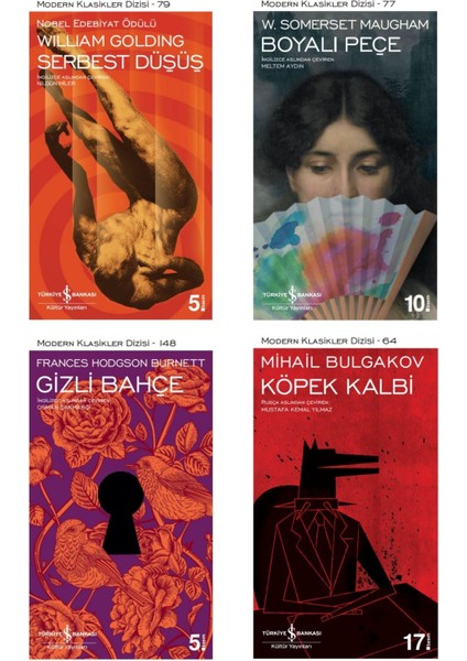 Boyalı Peçe - Köpek Kalbi - Gizli Bahçe - Serbest Düşüş - 4 Kitap Tatil Seti