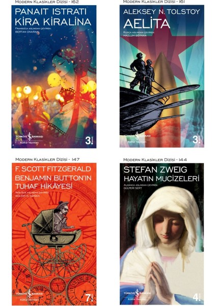 Kira Karalina - Aelita - Hayatın Mucizeleri - Benjamin Button'un G.H. - 4 Kitap Tatil Seti