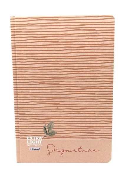 Signature Iplik Dikis Sert Kapak 100 Yaprak Çizgili Defter 14 x 20 cm