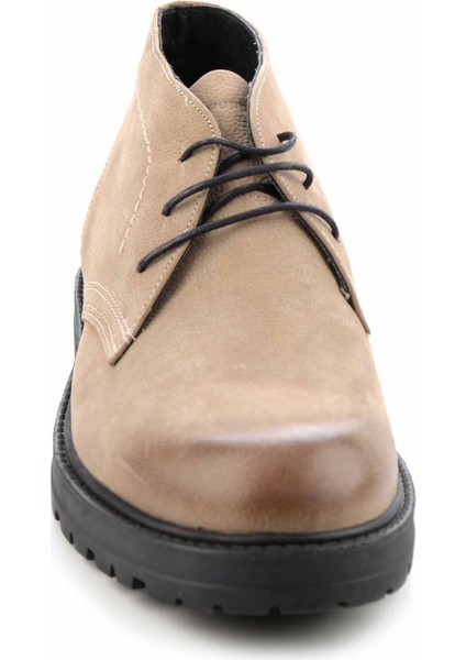 Taupe Leather Erkek Bot & Bootie HP1144076901