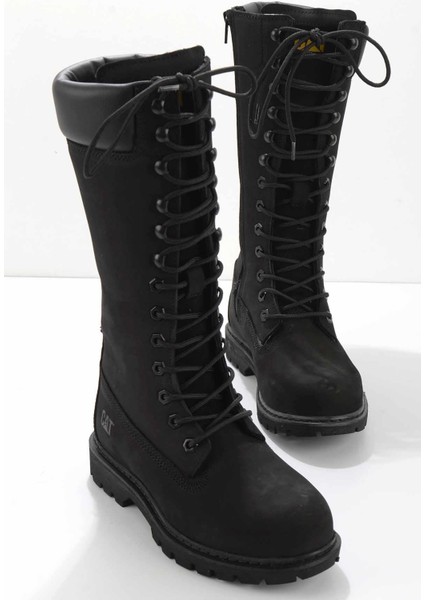 Black Leather Kadın Bot & Bootie CAT0111121401