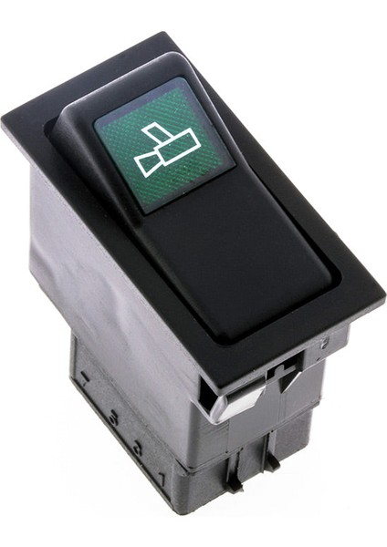 Universal Kamera Düğmesi Anahtarı 2 Pin Rocker Switch - Ampullü 12V