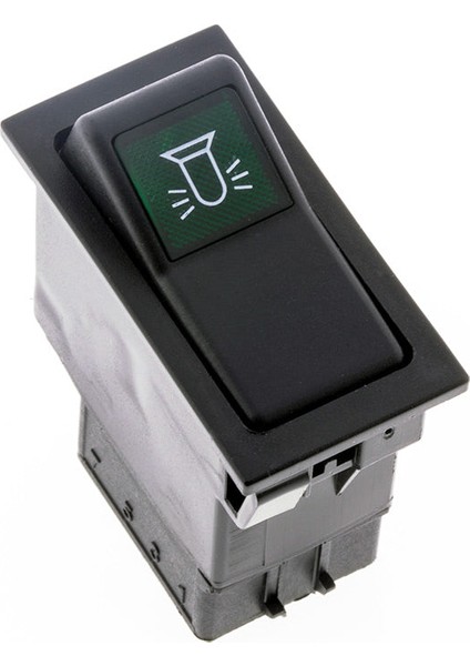 Universal Döner Uyarı Işığı Tepe Lamba Düğmesi Anahtarı 2 Pin Rocker Switch - Ampullü 12V