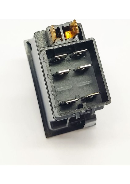 Universal Fan Düğmesi Anahtarı 6 Pin Rocker Switch - Ampullü 12V