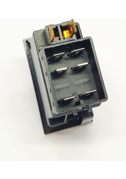 Universal Diferansiyel Kilitleme Düğmesi Anahtarı 6 Pin Rocker Switch - Ampullü 12V