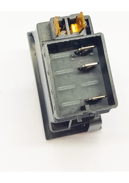 Universal Mavi Lensli Anahtar Düğme 3 Pin Rocker Switch - Ampullü 12V