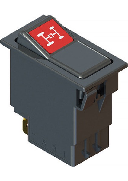 Universal 4 Teker Sürücü Düğmesi Anahtarı 6 Pin Rocker Switch 82012288 - Ampullü 24V