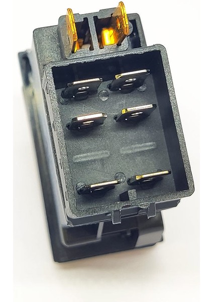 Universal Iç Aydınlatma Lamba Düğmesi Anahtarı 6 Pin Rocker Switch Buton - Ampullü 24V