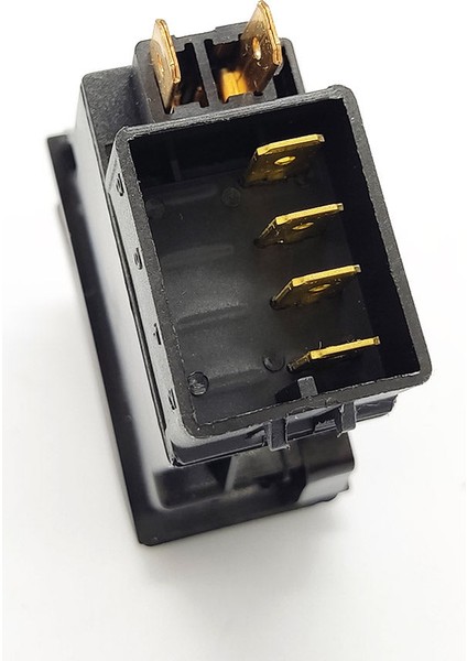 Universal Silecek Düğmesi Anahtarı 4 Pin Rocker Switch Buton - Ampullü 24V