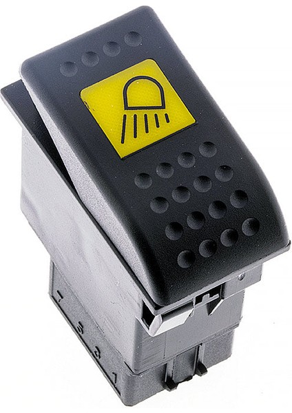 Universal Çalışma Iş Lamba Düğmesi Anahtarı 2 Pin Rocker Switch Buton - Ampullü 24V