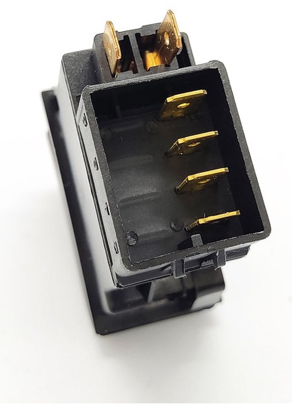 Universal Fan Düğmesi Anahtarı 4 Pin Rocker Switch Buton - Ampullü 24V