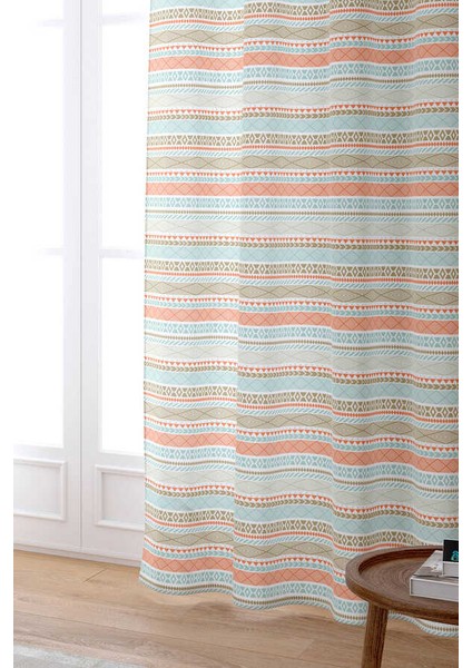 Mavi Çizgili Dijital Baskılı Perde CGH488-PR fiyatları