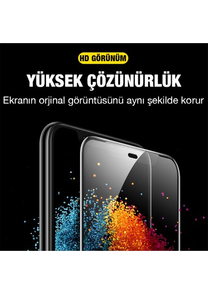 Iphone 13 Pro Max 6.7inç Full Glue Matte Tempered Cam Ekran Koruyucu