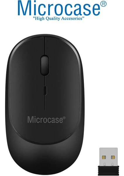 1600 Dpı Şarj Edilebilir 2.4 Ghz Bluetooth Kablosuz Mouse - Model AL2674 Siyah