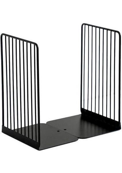 1 Çift Bookends Kitap Standı Destek Basit Demir Masaüstü Kaymaz Raf Raf Tutucu Dergisi Organizatör | Bookends