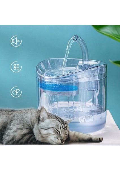 Akıllı Kedi Su Çeşmesi Filtresi Musluk Köpek Su Dağıtıcı ile Otomatik Sensör Drinker Şeffaf Filtre Drinker Pet Besleyici | Kedi Besleme ve sulama Malzemeleri modelleri