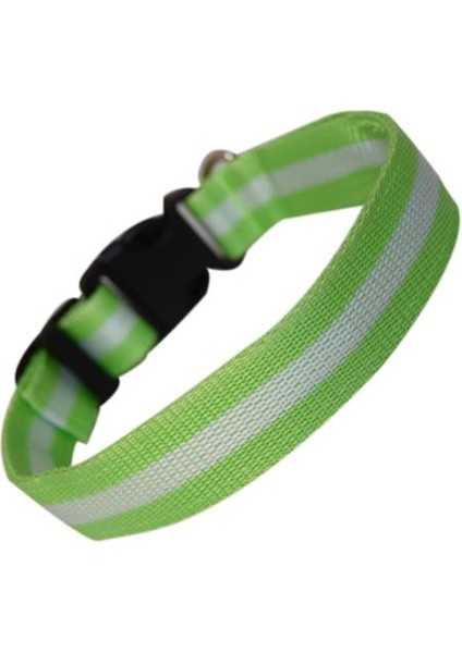 Eğlenceli Evcil Hayvanlar USB Şarj Edilebilir LED Köpek Güvenlik Yaka (Büyük (40CM - 60CM / 15.7 "- 23.6"), Yeşil)