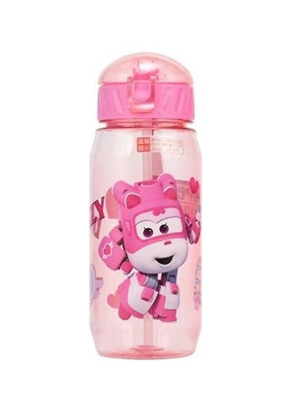 (Mavi) 450 ml Disney Karikatür Mickey Fare Çocuk Plastik Kupası Saman Fincan Öğrencileri Içme Suyu Çocuk Şişe Sızdırmaz fırsatları