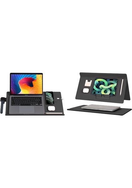 Çok Fonksiyonlu Wireless Şarj Destekli Ollz Laptop Standı