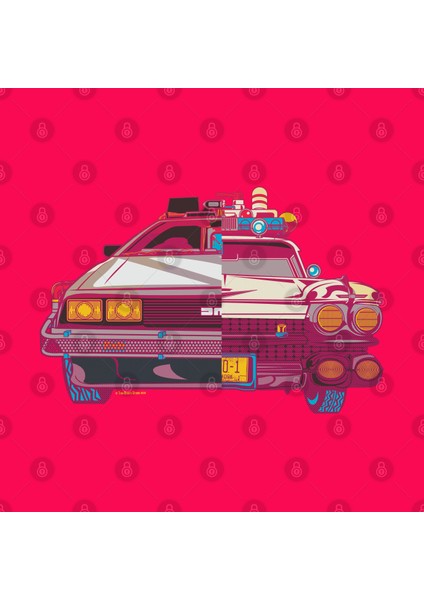 Delorean ve Ecto Geleceğe Dönüş Kupa Bardak