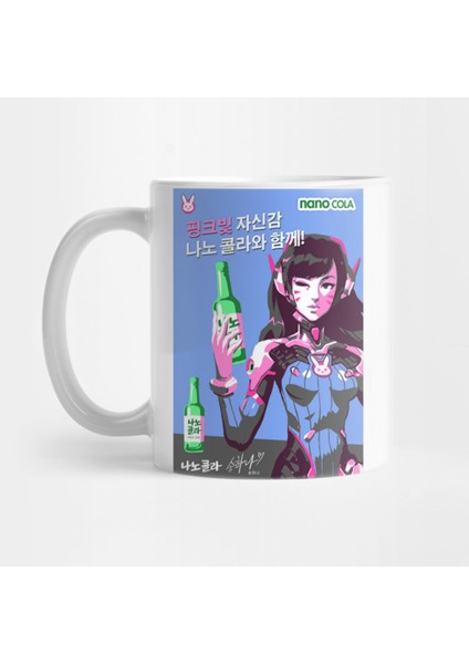 D.va Nano - Overwatch Kupa Bardak