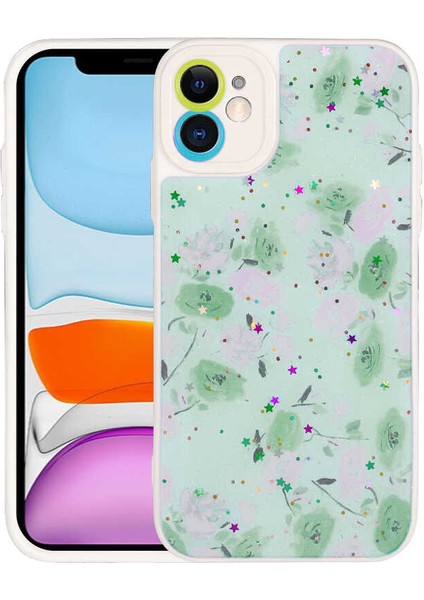 Apple iPhone 11 Kılıf Kamera Korumalı Sert Desenli Pami Kapak No3 Renkli