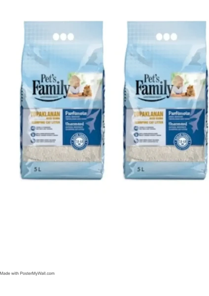 Pets Family Kedi Kumu Kalın Taneli 5 lt x 2