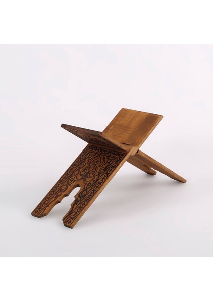 Rahle Ahşap Selçuklu Yakma Desenli - Orta - 55CM