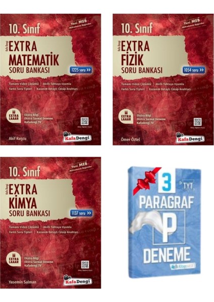 10.Sınıf Extra Matematik Fizik ve Kimya Soru Bankası