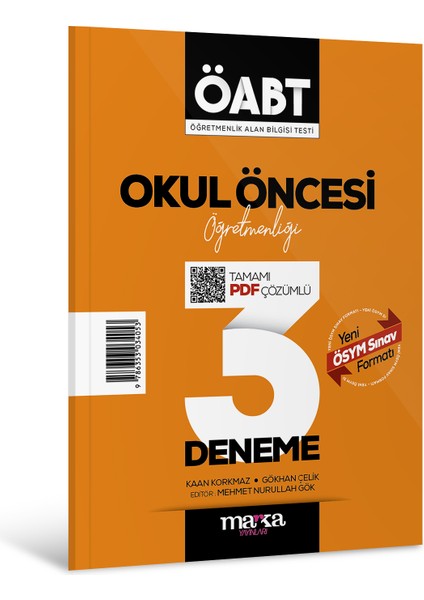 2025 ÖABT Okul Öncesi Öğretmenliği Tamamı Çözümlü 3 Deneme