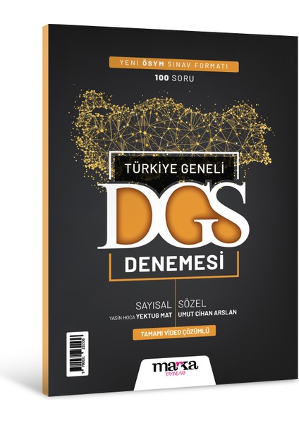 Marka Yayınları 2025 DGS Türkiye Geneli Sayısal Sözel Yeni Sınav Müfredatına Uygun Deneme