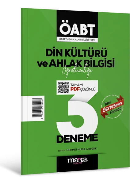 Marka Yayınları 2025 ÖABT Din Kültürü ve Ahlak Bilgisi Öğretmenliği Tamamı Çözümlü 3 Deneme