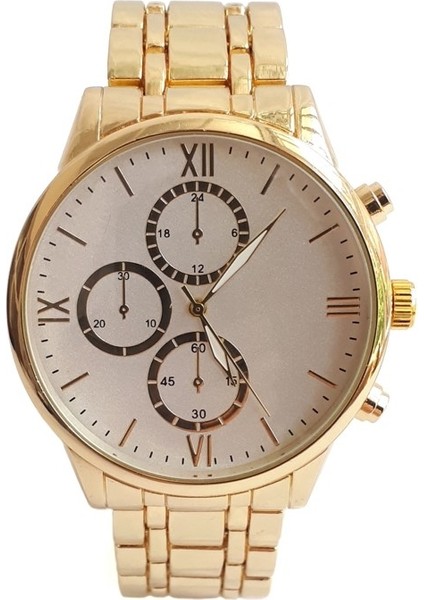 Altın Sarı Metal Kasa ve Kordon Altın Sarı Erkek Kol Saati CHES212 fırsatları