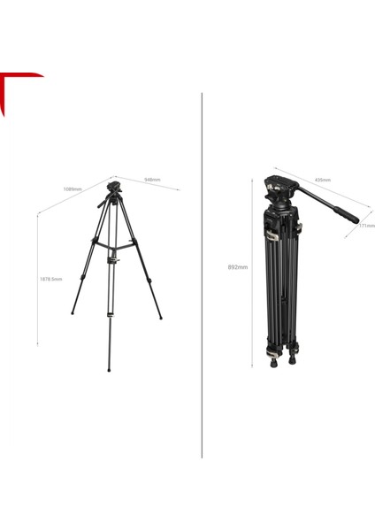 Ad-01 Profesyonel Tripod 3751