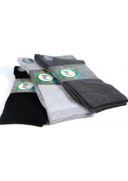 3'lü Paket Bambu Dikişsiz Lastiksiz Erkek Şeker Çorap