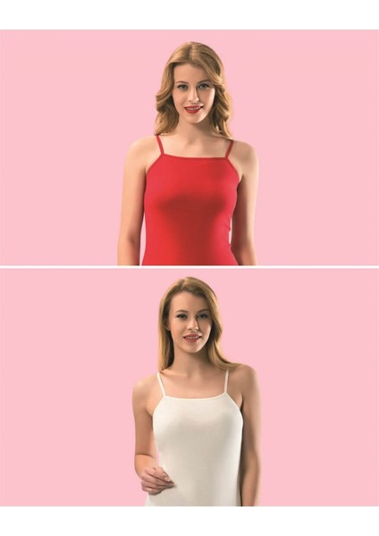 Likralı Penye Bayan Ip Askılı Atlet Kota 6091 fiyatları